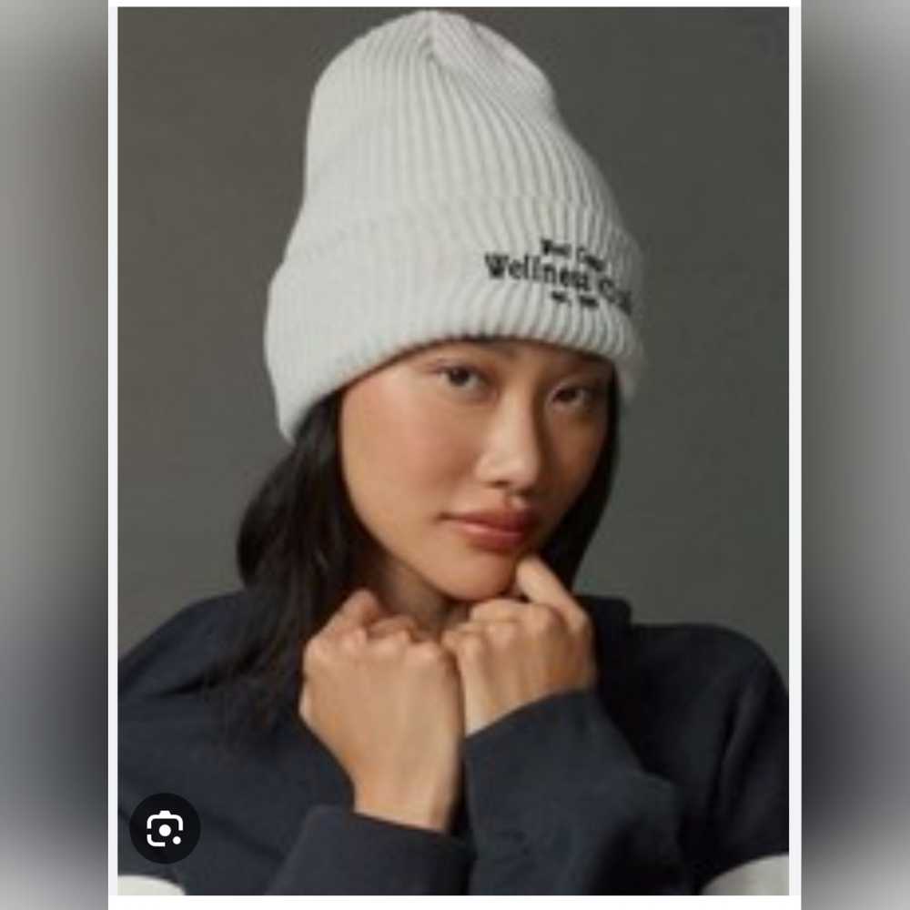 DAILY PRACTICE by ANTHROPOLOGIE Sport Club Ribbed Beanie | Hat. Grey. NWT.